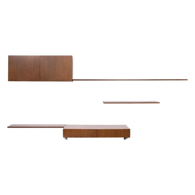 Banz Bord wooden Floating Wall System, 1970s For Sale