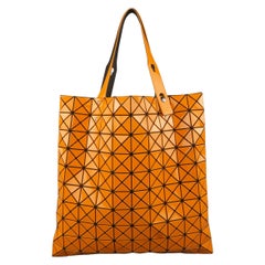 BAO BAO ISSEY MIYAKE Orange Geometric PVC Mesh Lucent Tote