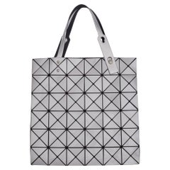 Bao Bao Issey Miyake Silver Vinyl Lucent Tote