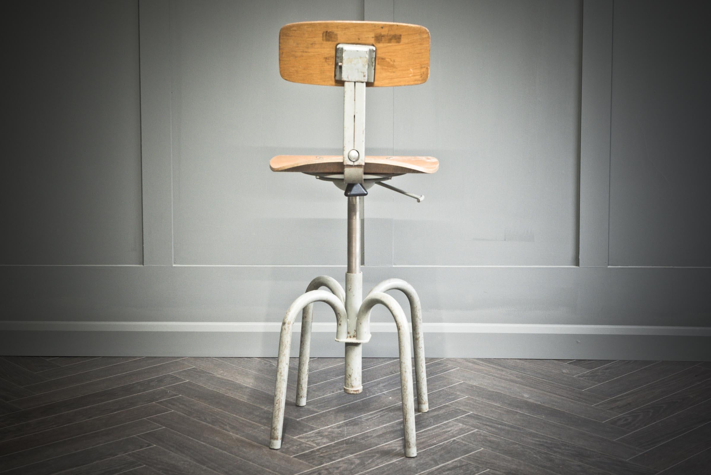 B.A.O. Industrial Architect's Stool For Sale 4