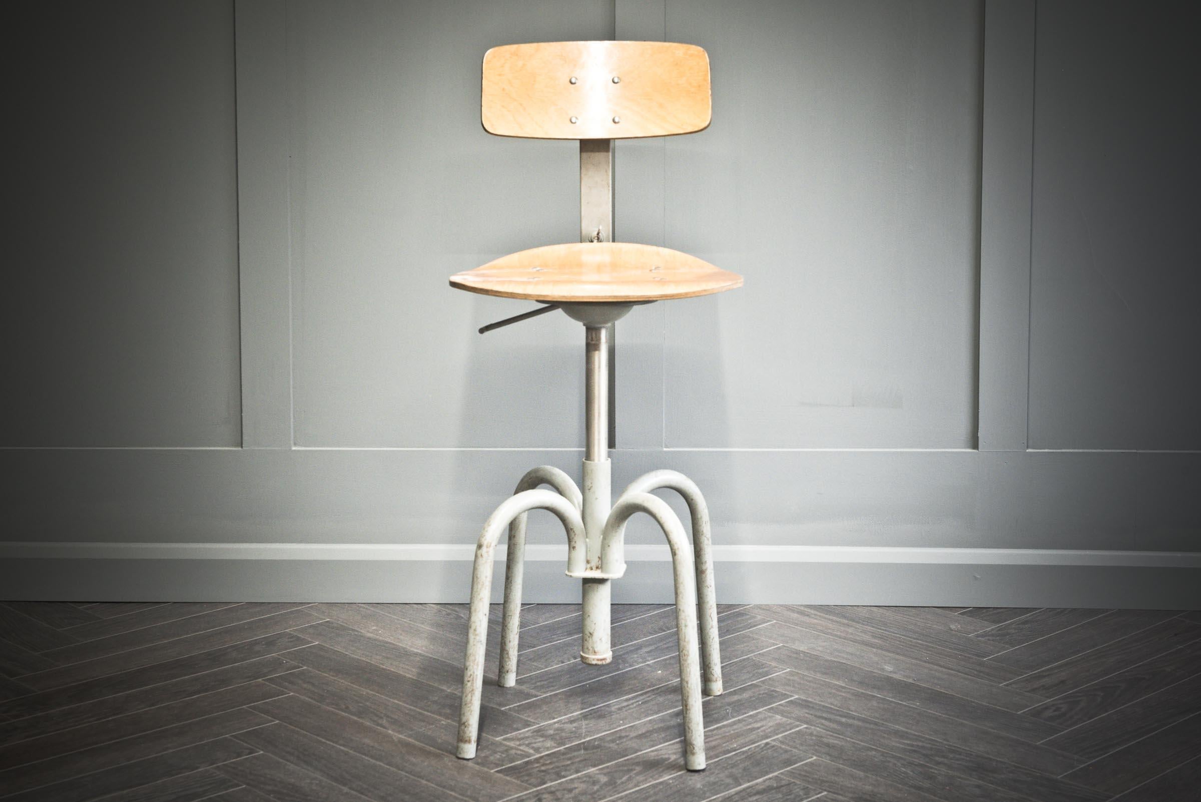 B.A.O. Industrial Architect's Stool For Sale 5