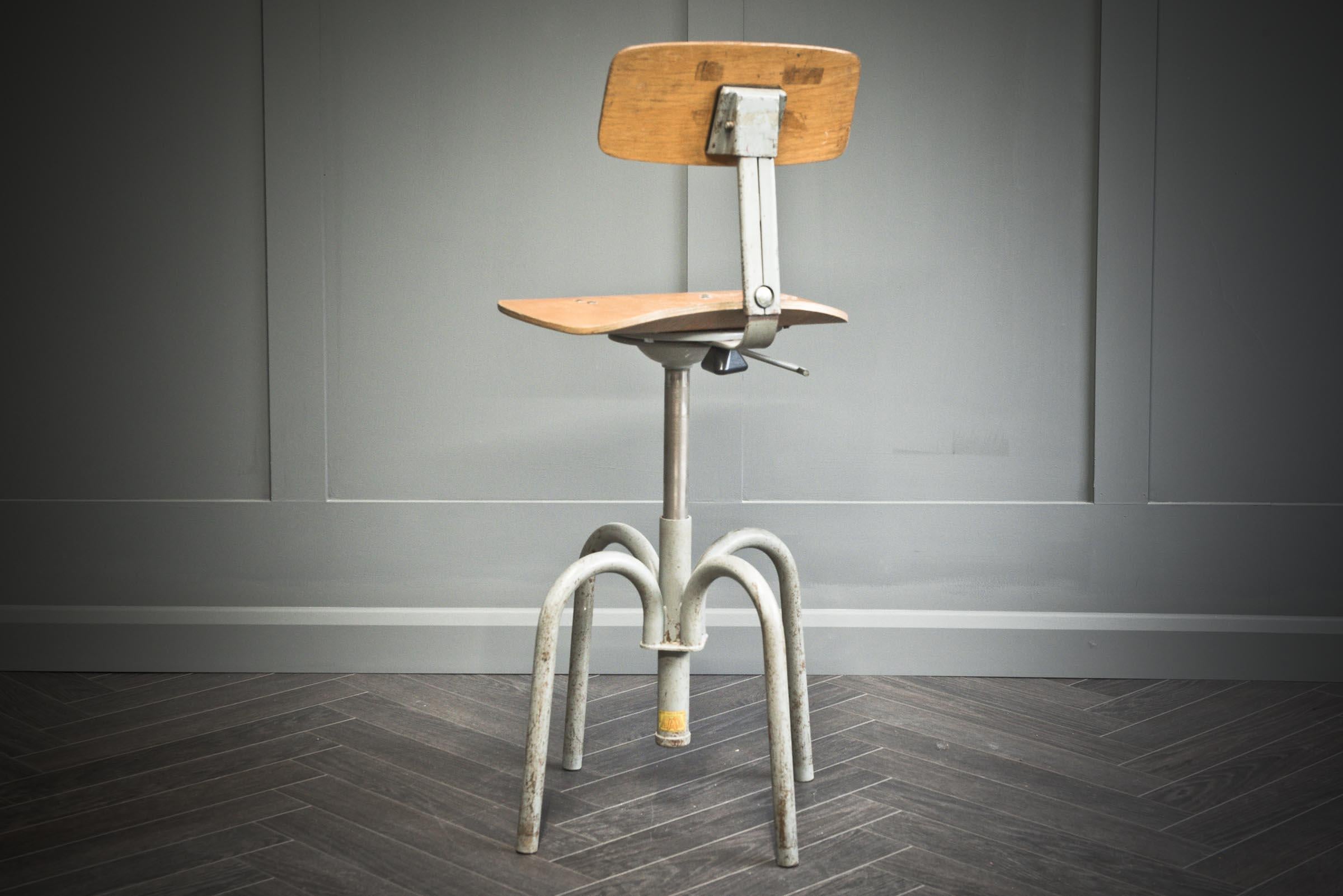 B.A.O. Industrial Architect's Stool For Sale 1