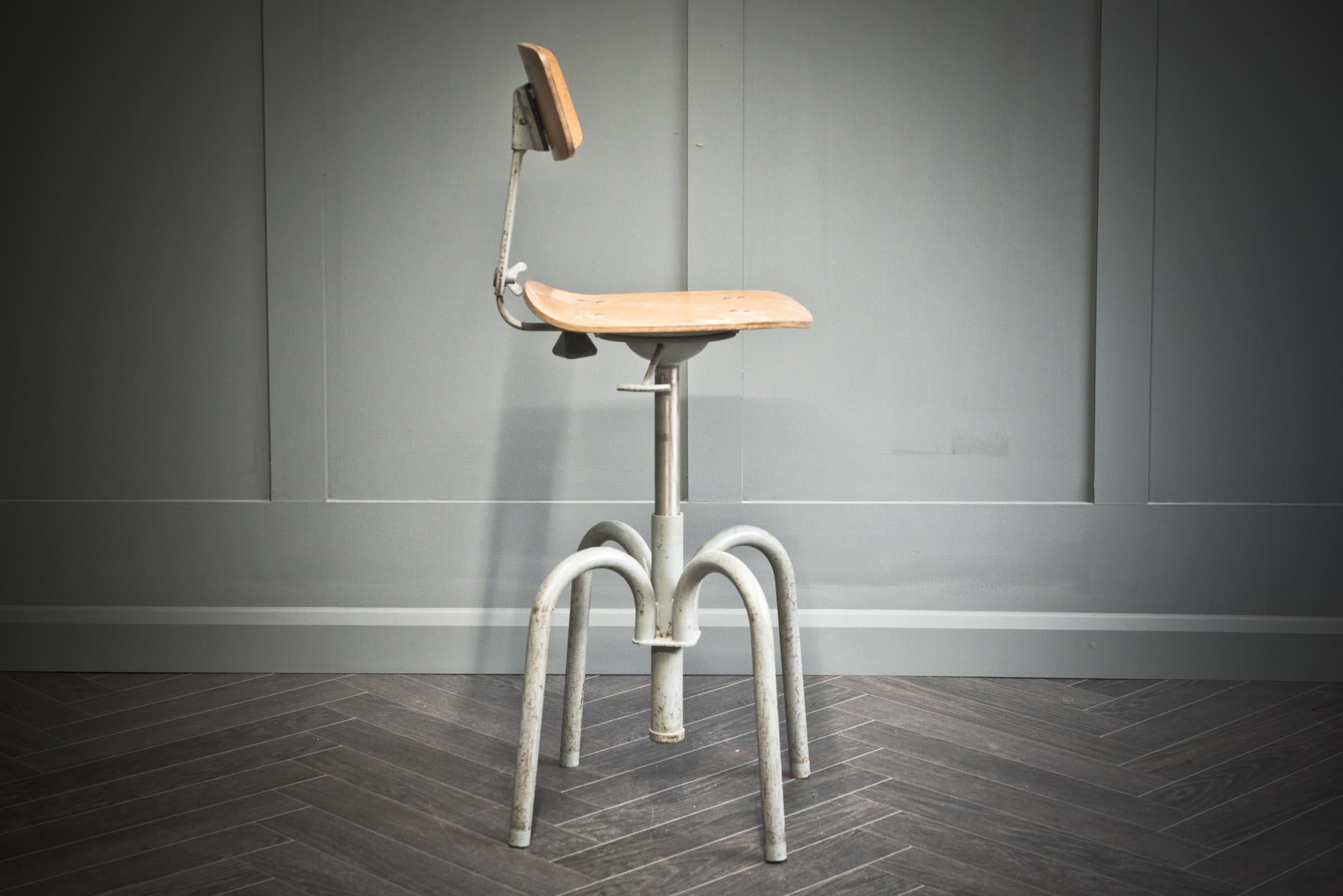 B.A.O. Industrial Architect's Stool For Sale 3