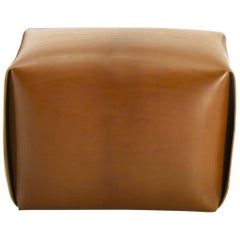 Bao Natural Leather Ottoman