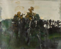 Baochun Tao Landscape Original Oil On Canvas "Rootless Tree"