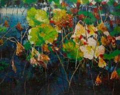 BaoChun Tao Paesaggio Olio Originale Su Tela "Autunno Soleggiato II"