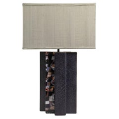 Baoli Table Lamp Small in Brass 
Semi Precious Stone, Viya by Vikram Goyal