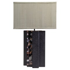 Baoli Table Lamp Small in Brass & Semi Precious Stone, Viya by Vikram Goyal