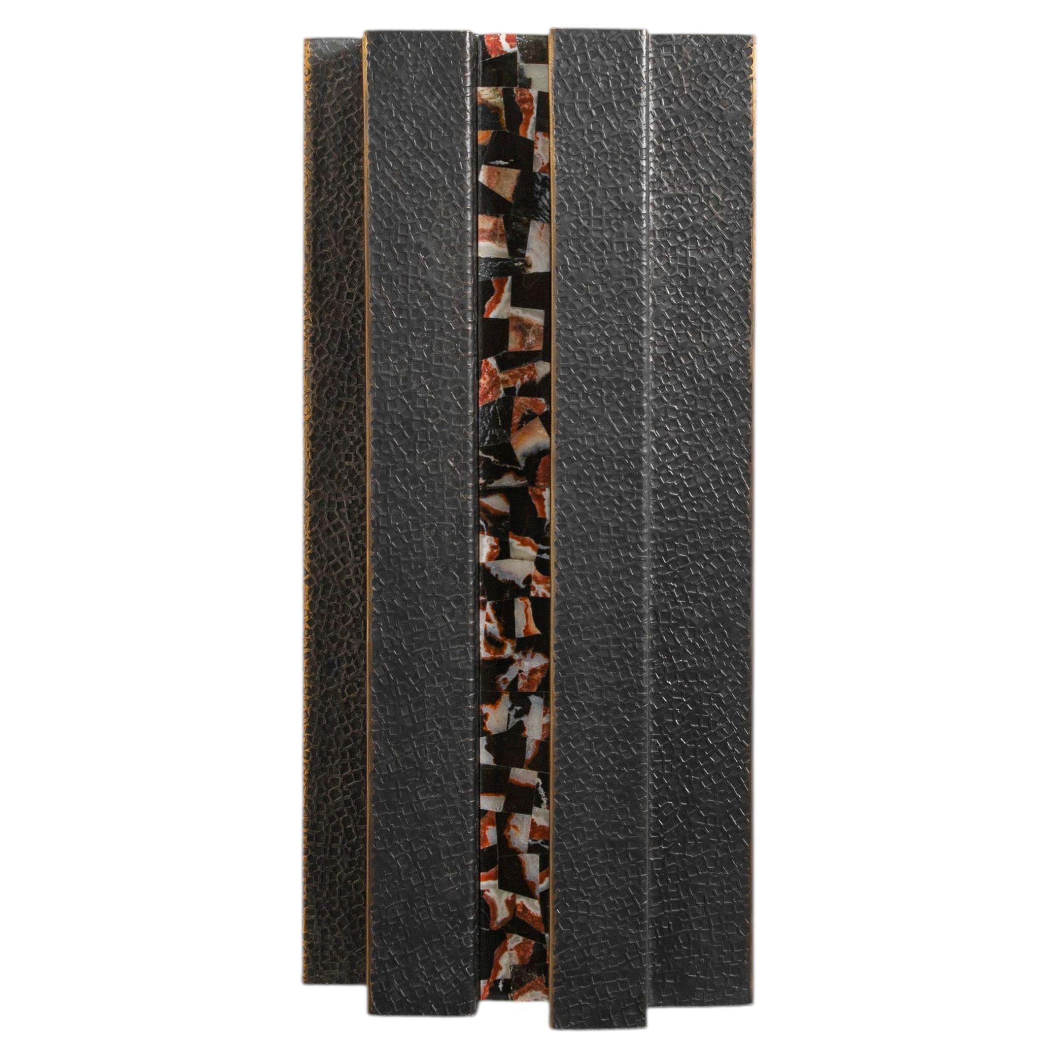 Baoli Wall Sconce in Brass & Semi Precious Stone, Viya by Vikram Goyal