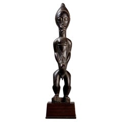 Baoulé Statue, carved wood, circa 1920-1930, Ivory Coast, Africa.