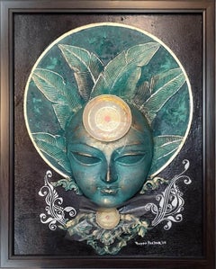 Devi, Figurativo, Murale, Legno, Fibra, Metallo di Artista Contemporaneo "In magazzino"