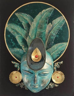 Devi, Figurativo, Murale, Legno, Fibra, Metallo di Artista Contemporaneo "In magazzino"