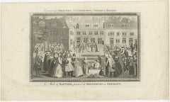 Baptism Ceremony of Rijnsburg Collegiants, Germany, Engraved for Portlock, 1790