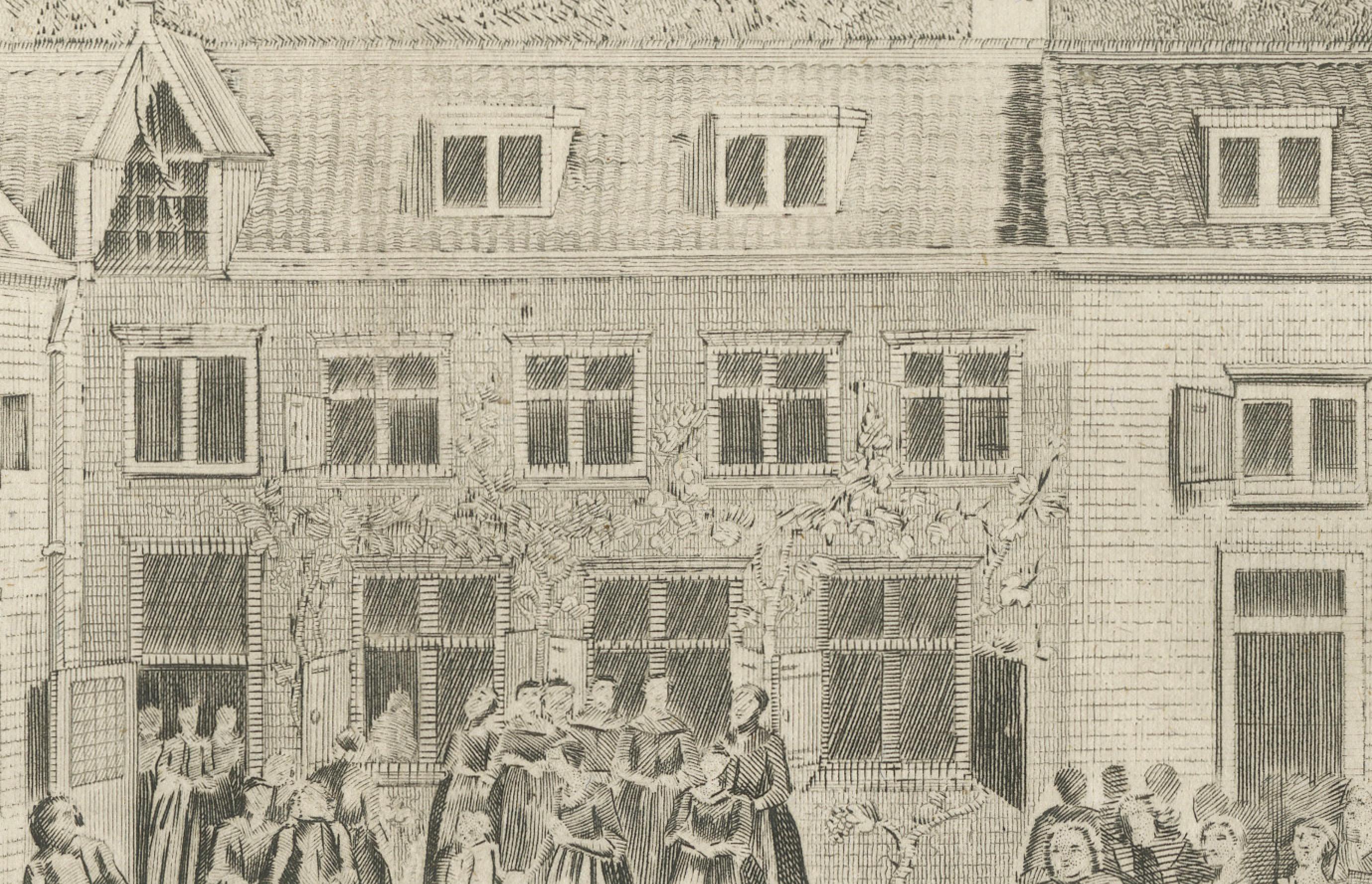 Baptismus-Zeremonie der Rijnsburger Collegiants, Deutschland, graviert für Portlock, 1790 im Zustand „Gut“ im Angebot in Langweer, NL
