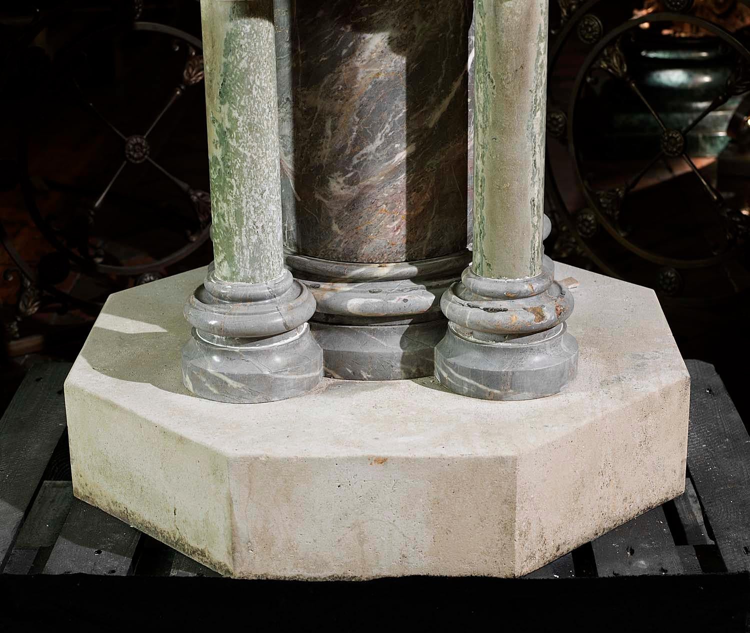 Victorian Baptismal Font in Ashburton Marble For Sale