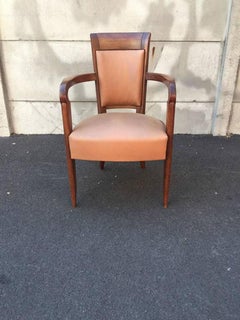 Baptistin Spade, Set of Four Art Deco Armchairs