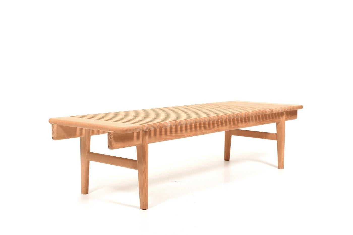 Bar Bench Model PP-589 Oak by Hans J. Wegner In Good Condition For Sale In Handewitt, DE