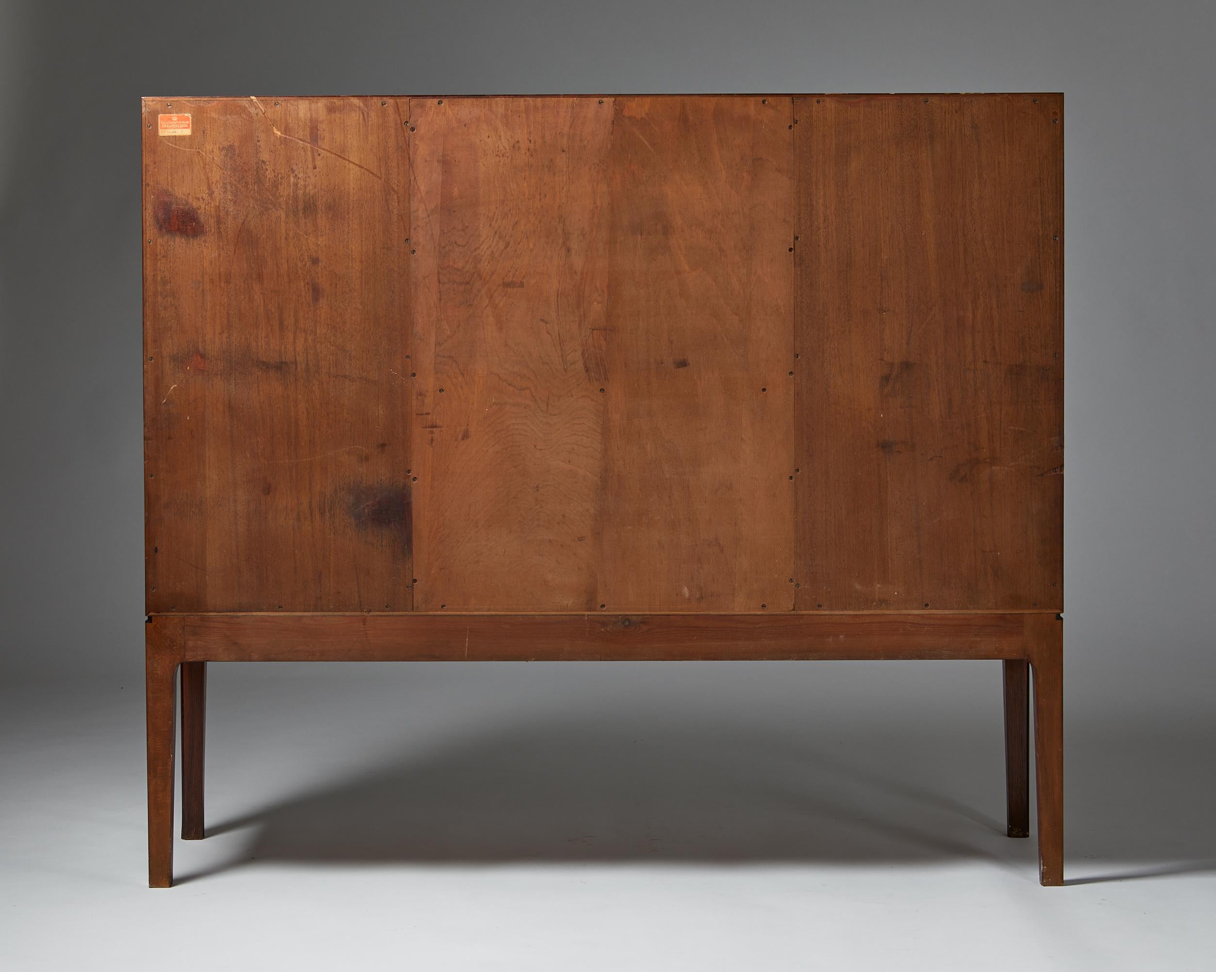 Mid-Century Modern Bar Cabinet, Anonymous, Designed for C.B. Hansens Etablissement, Denmark, 1950's