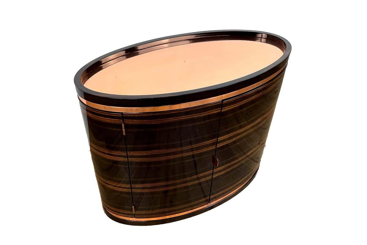 Art deco whiskey sales bar cabinet
