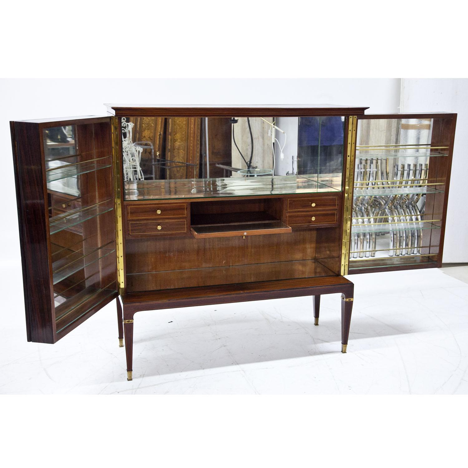 Mid-Century Modern Bar Cabinet, Attributed to Paolo Buffa, Italy, 1940s