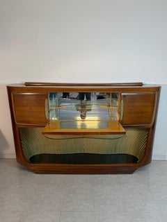 Bar Cabinet attributed to Vittorio Dassi 1950s, internal illuminated compartment