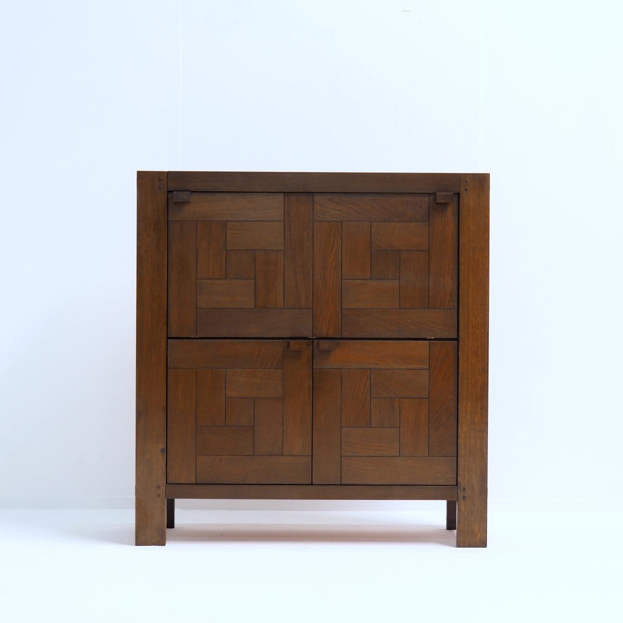 Brutalisme Meuble de bar par Frans Defour pour Defour, Belgique, années 1970