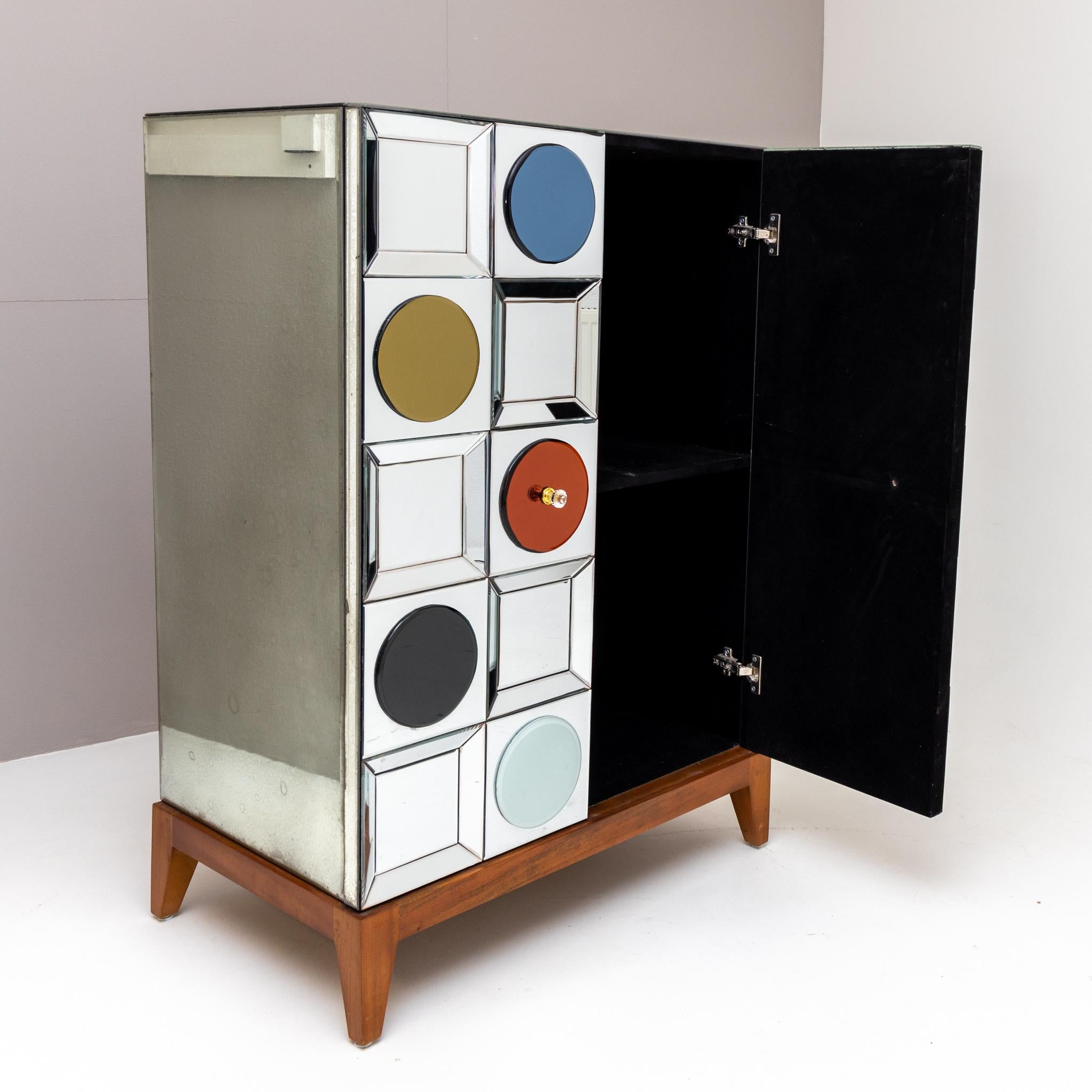 Mid-Century Modern Bar Cabinet by Olivier De Schrijver, 21st Century