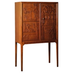 Bar cabinet by Ulla Fogelklou-Skogh, Bodafors, Sweden, 1940s