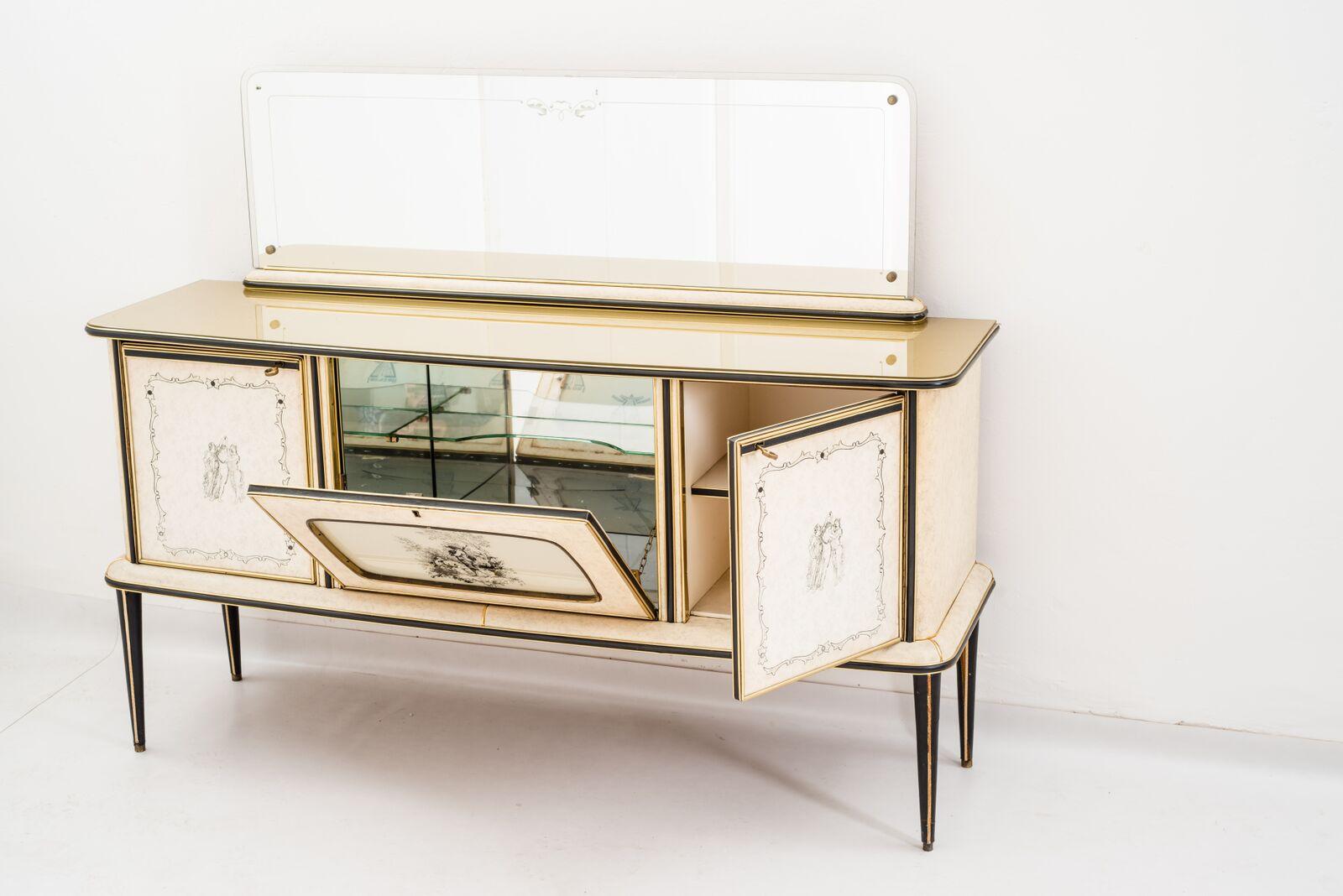 Bar Cabinet by Umberto Mascagni, 1950s In Excellent Condition For Sale In Budapest, HU