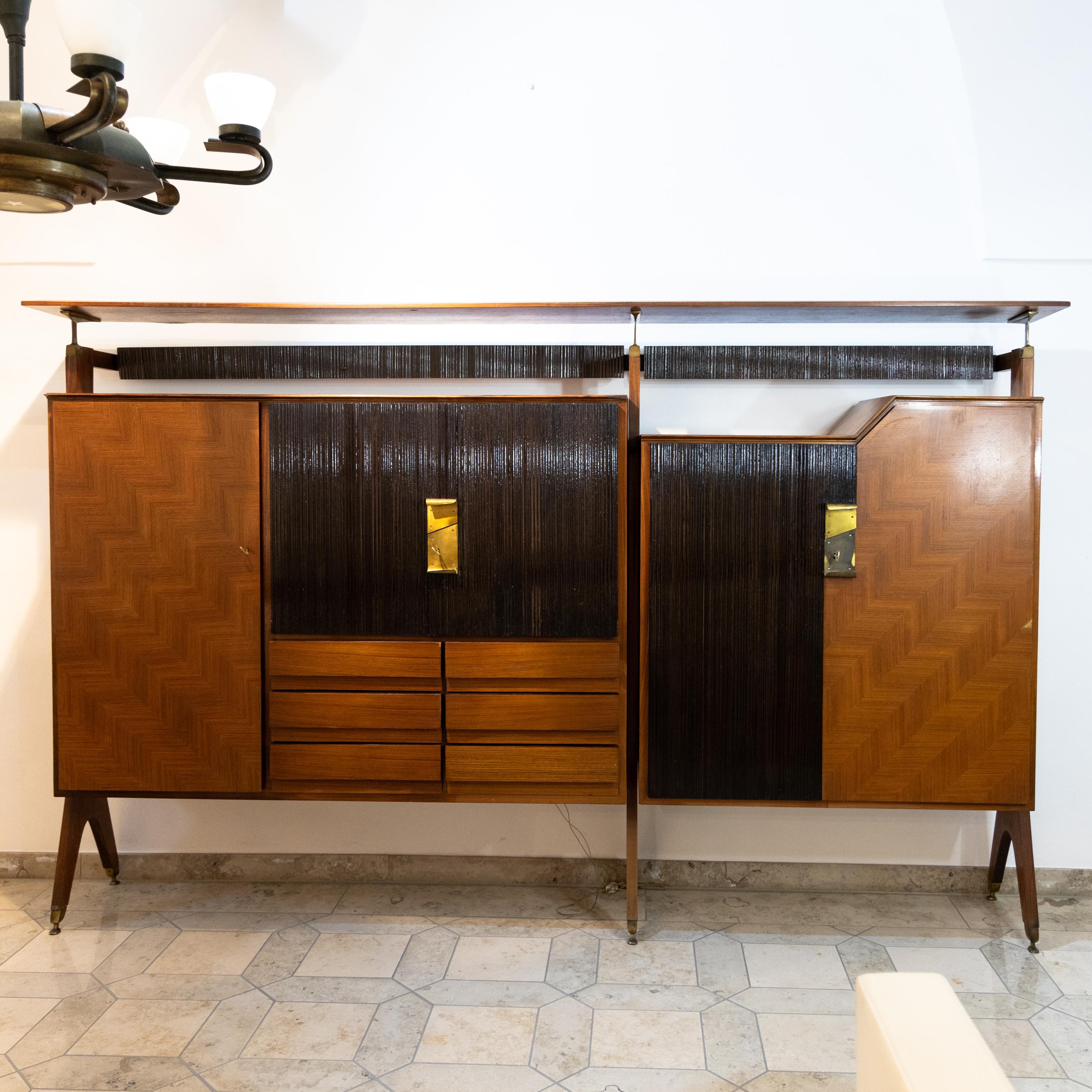 Mid-Century Modern Bar Cabinet by Vittorio Dassi, Italy 1950s