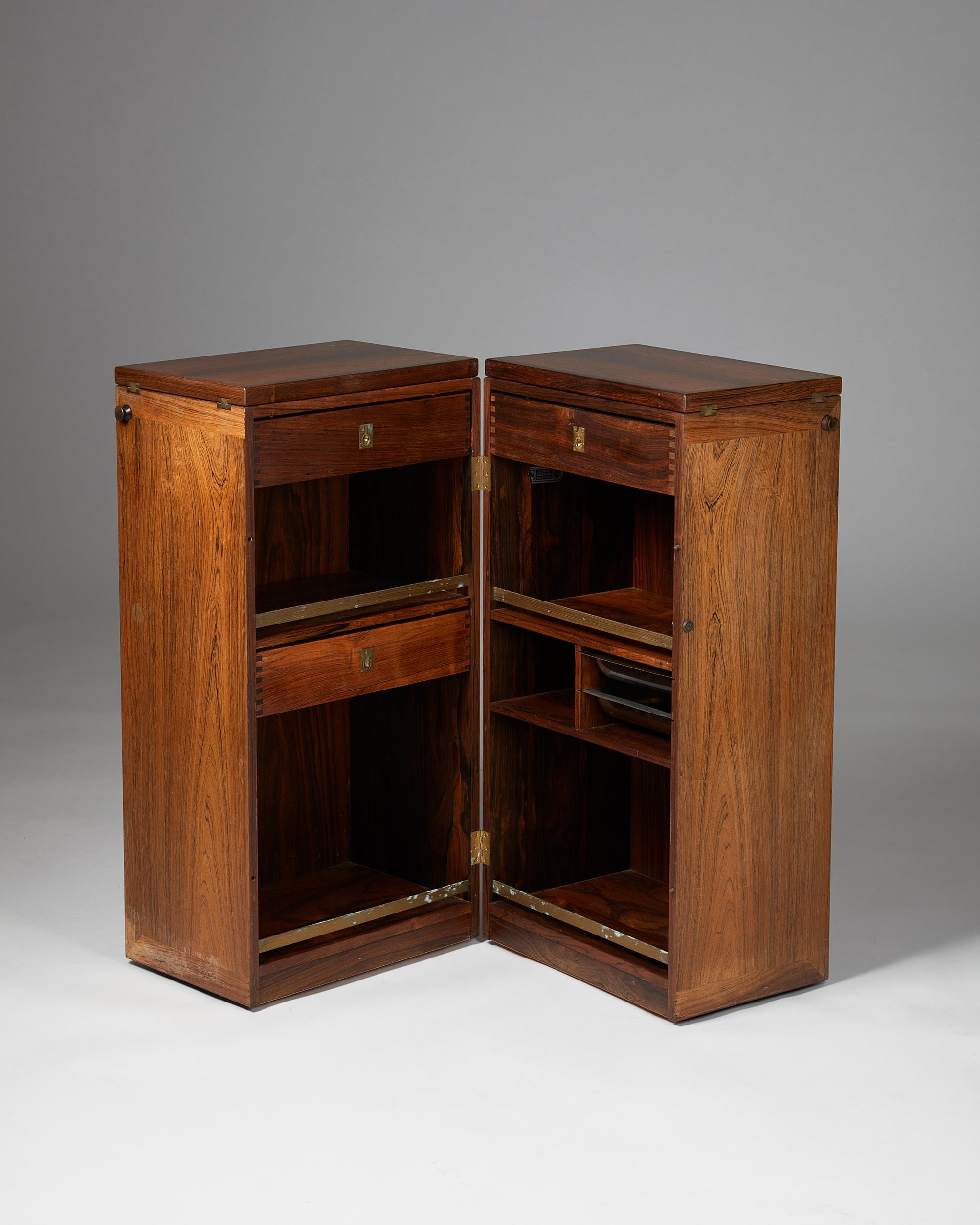 Danish Bar Cabinet ‘Captain’s bar’, Anonymous for Dyrlund, Denmark, 1960s