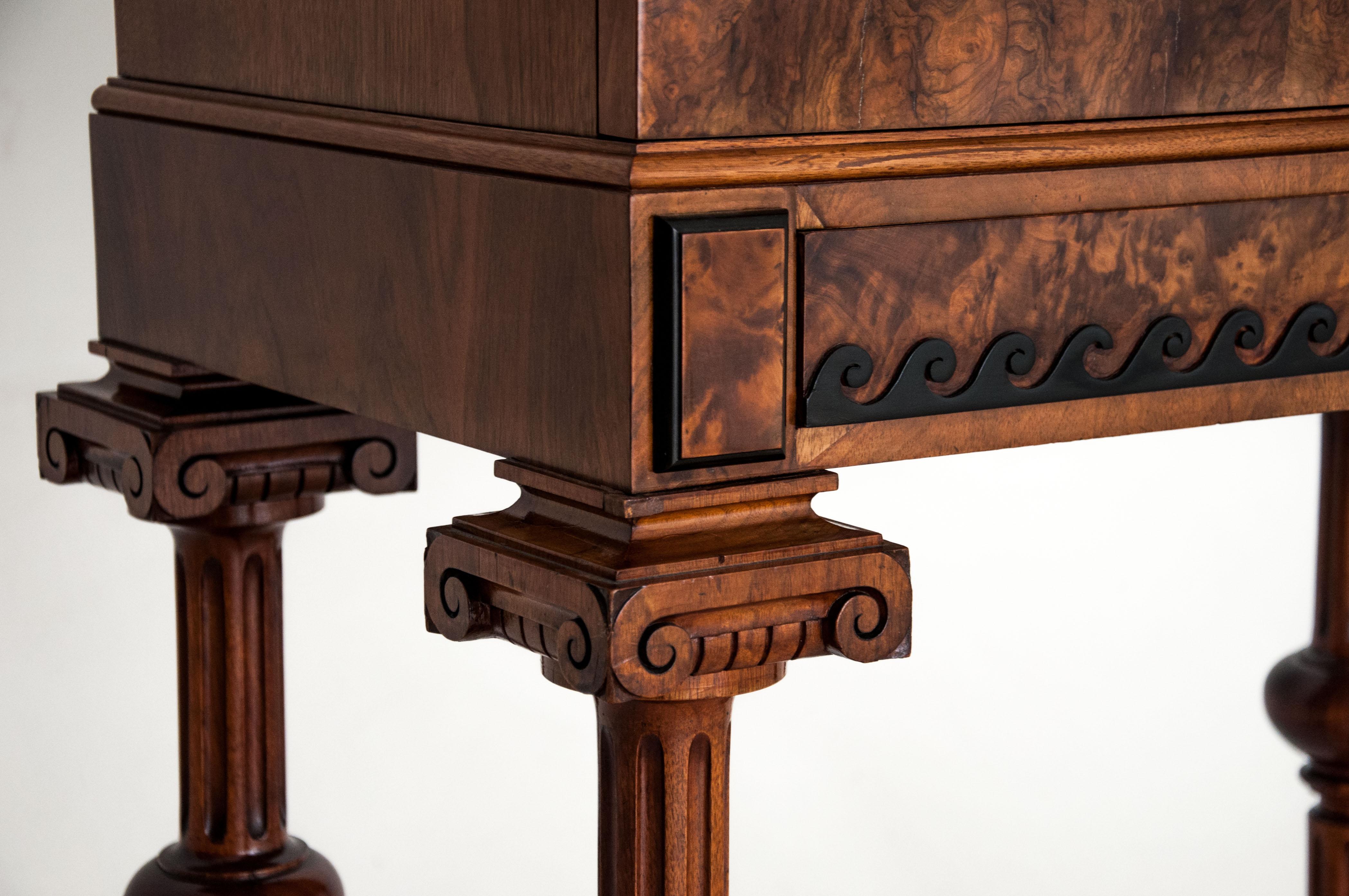 Bar Walnut Empire Style Cabinet from circa 1870 3