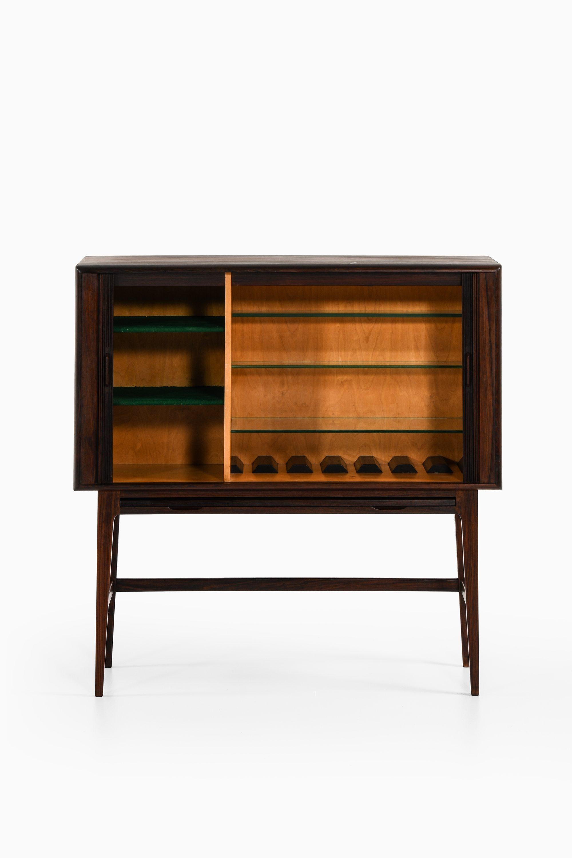 Scandinavian Modern Bar Cabinet in Rosewood by Kurt Østervig, 1960's For Sale