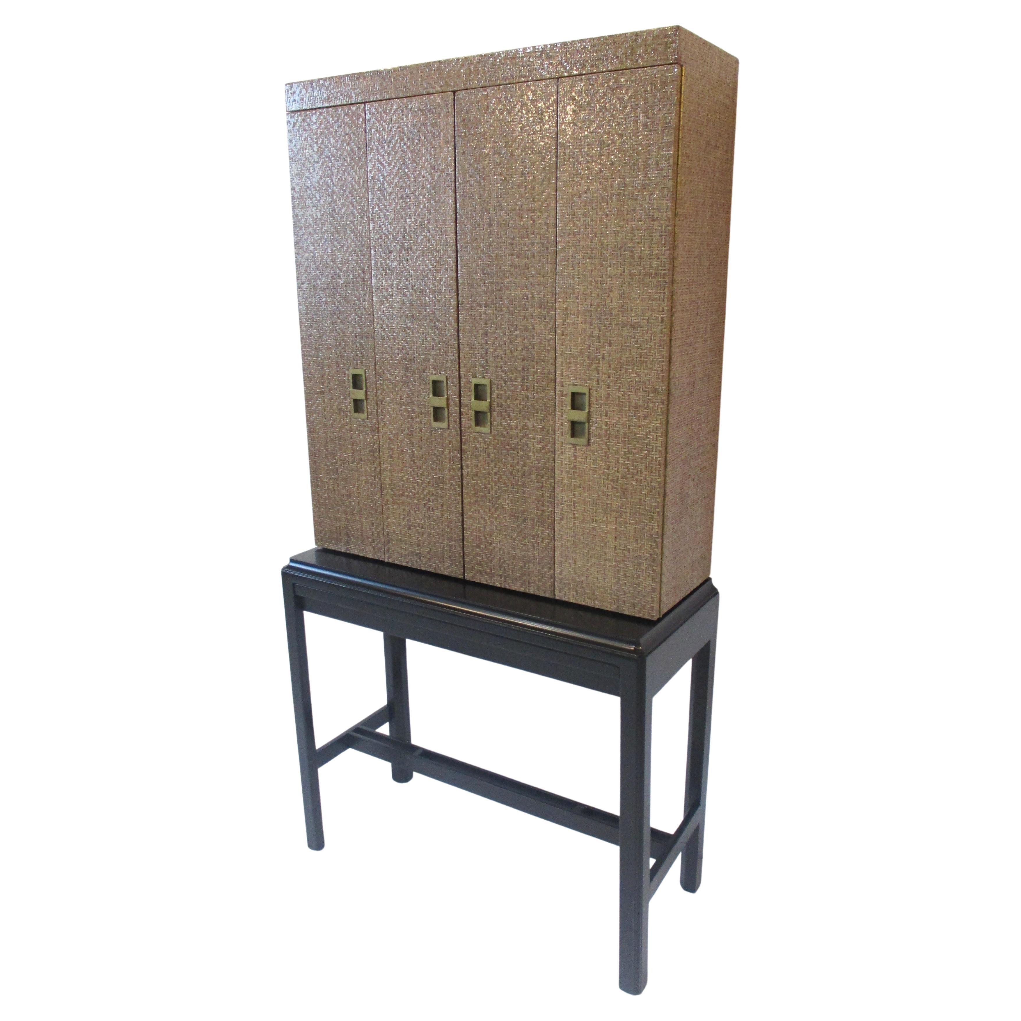 Bar Cabinet in the Style of Karl Springer / Baker Furniture