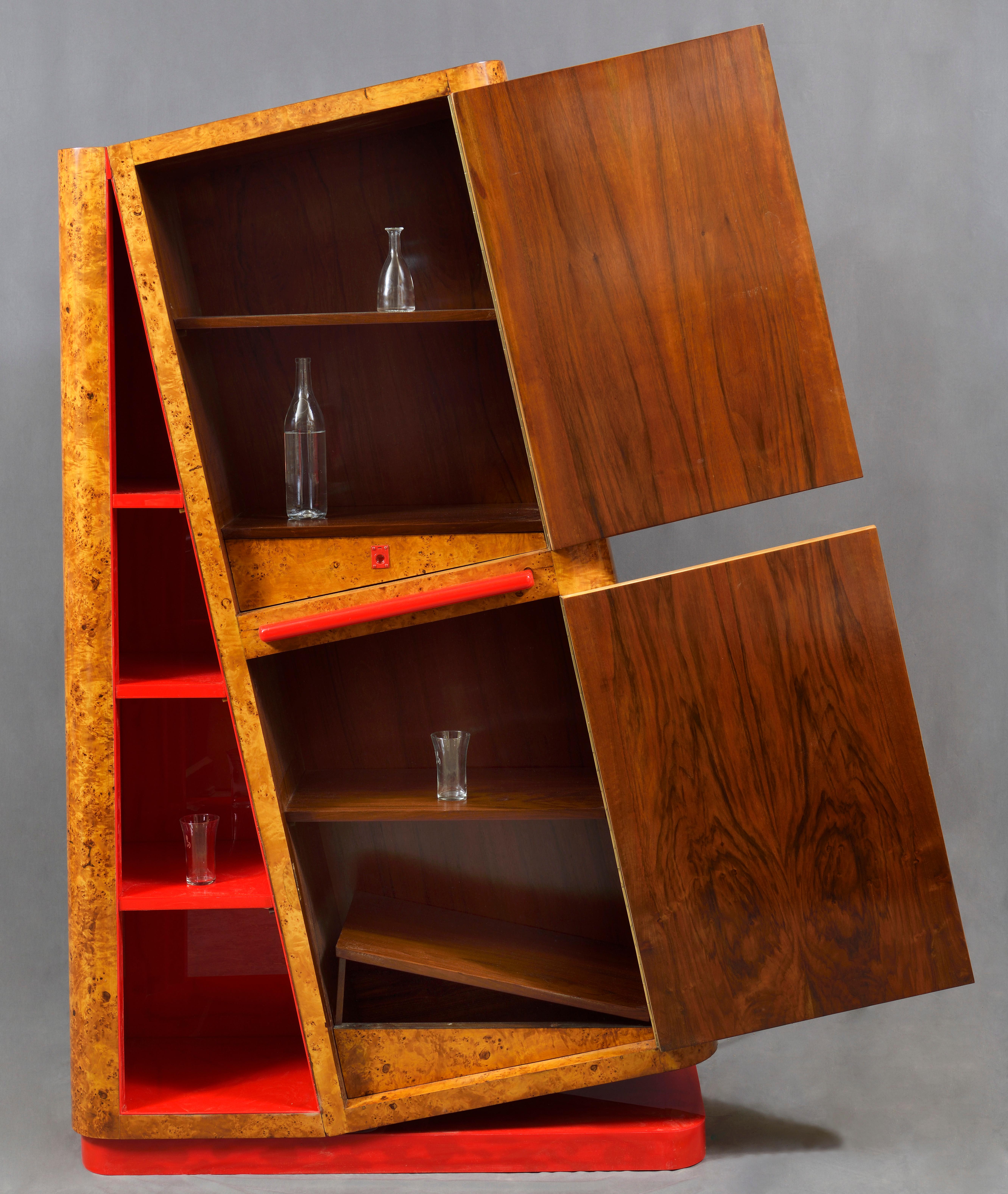 Modern Bar Cabinet “Instabile” from the “Trasformatio” Collection, Italy, 1930/2022 For Sale