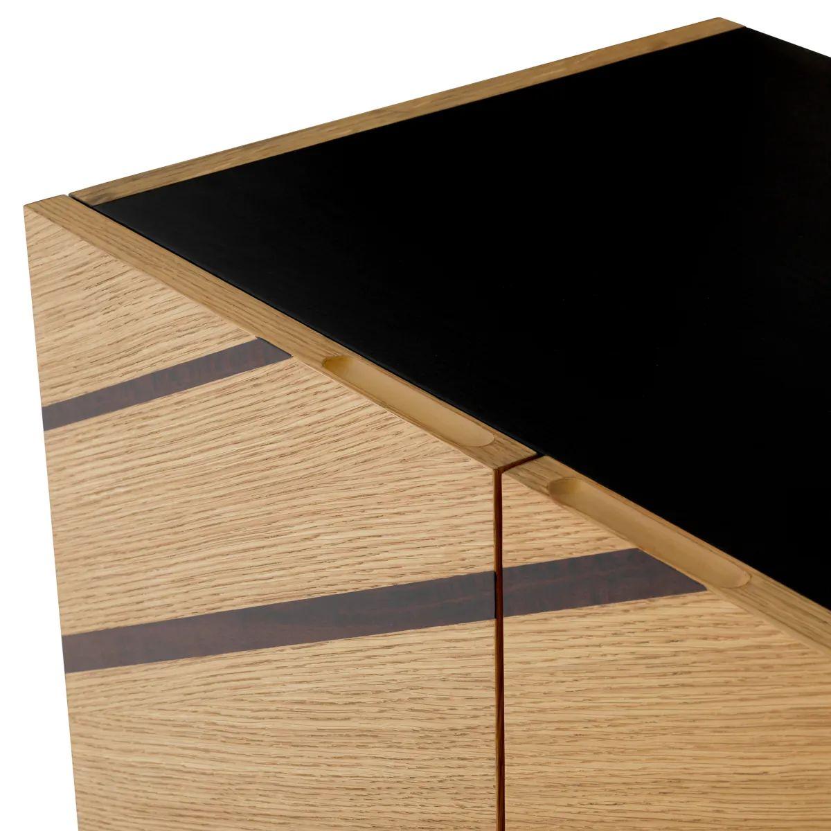 Mobile bar - Impiallacciatura in Oak Oak e Eucalipto naturale in vendita 1