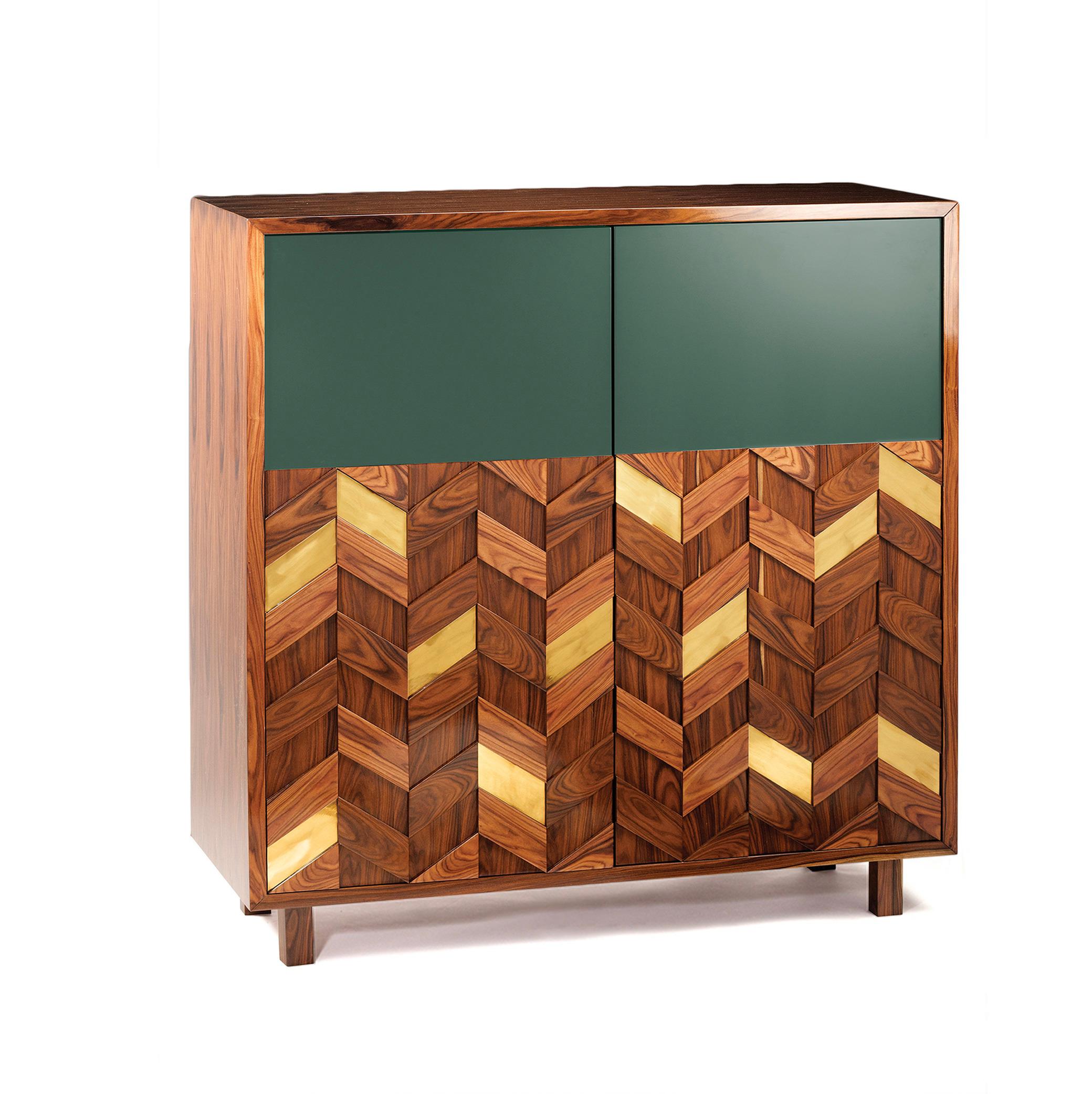 Mueble Bar Samoa en Madera, Latón y Laca en Nuevo estado para la venta en Lisbon, PT