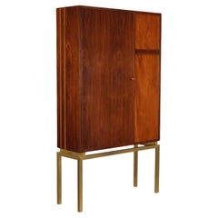 Bar Cabinet Walnut Italy 1960s