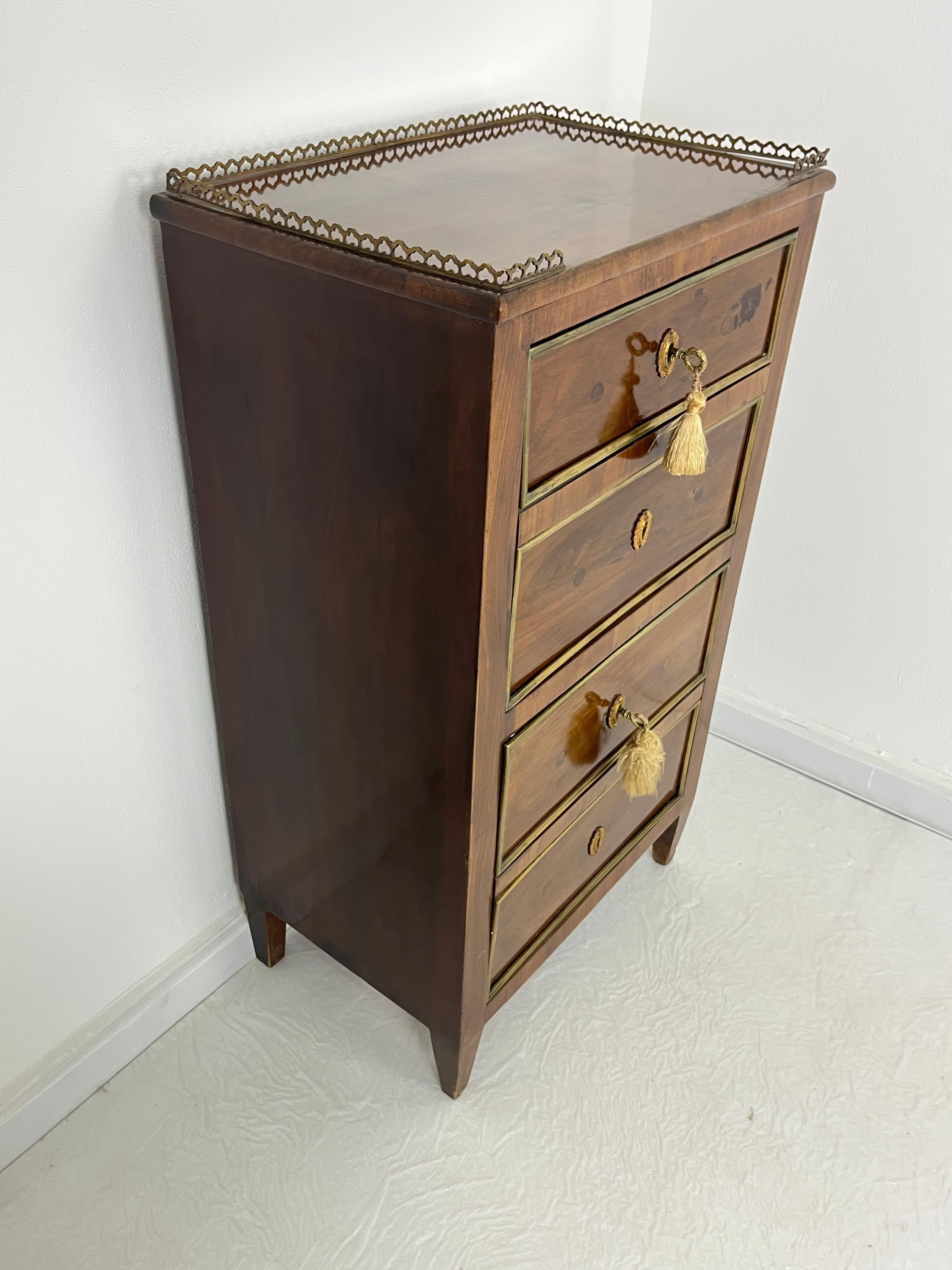 Mueble bar con compartimentos iluminados, años 40 Italiano en venta