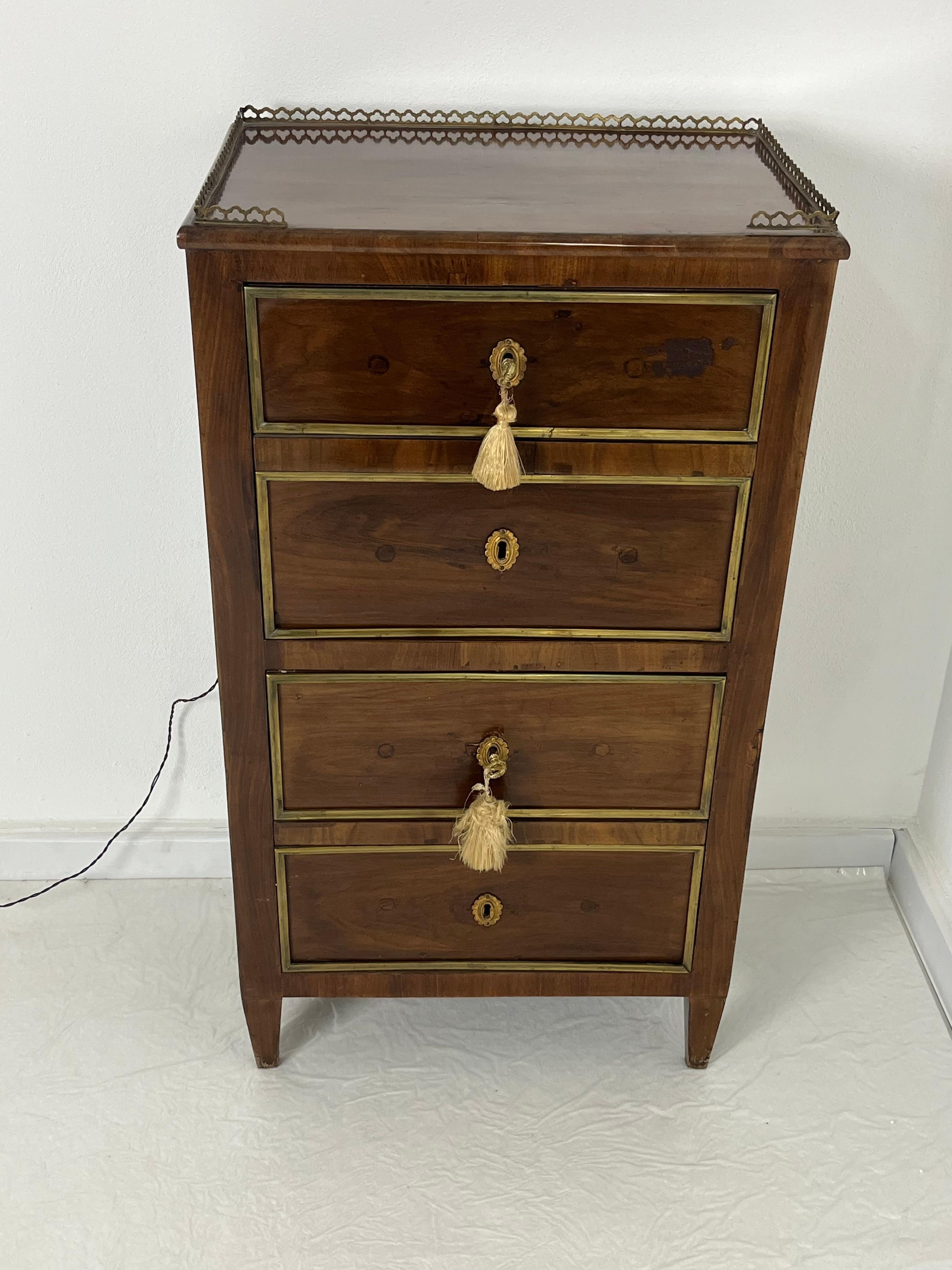 Mueble bar con compartimentos iluminados, años 40 Madera en venta