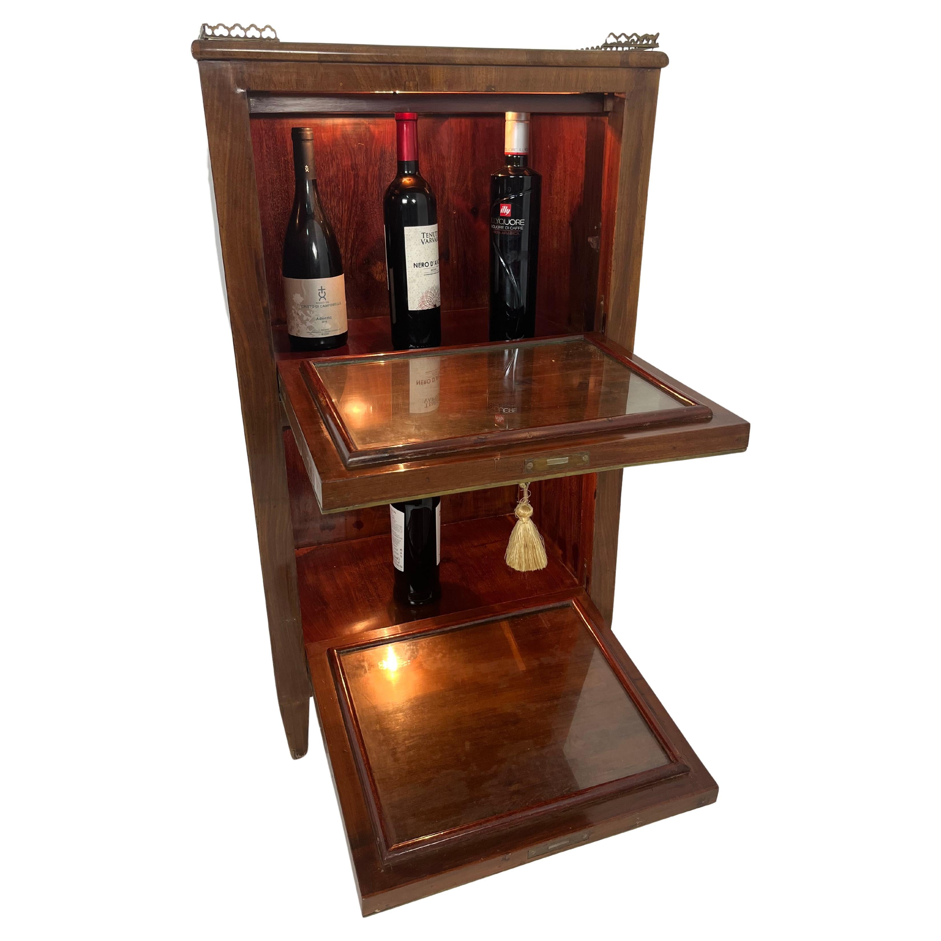 Bar Cabinet with illuminated compartments, 1940s