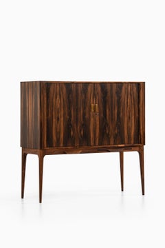 Bar Cabinet with Tambour Doors in Rosewood and Glass by Kurt Østervig, 1960's