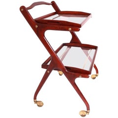 Bar Cart Attributed to Cesare Lacca, Italy, 1950s