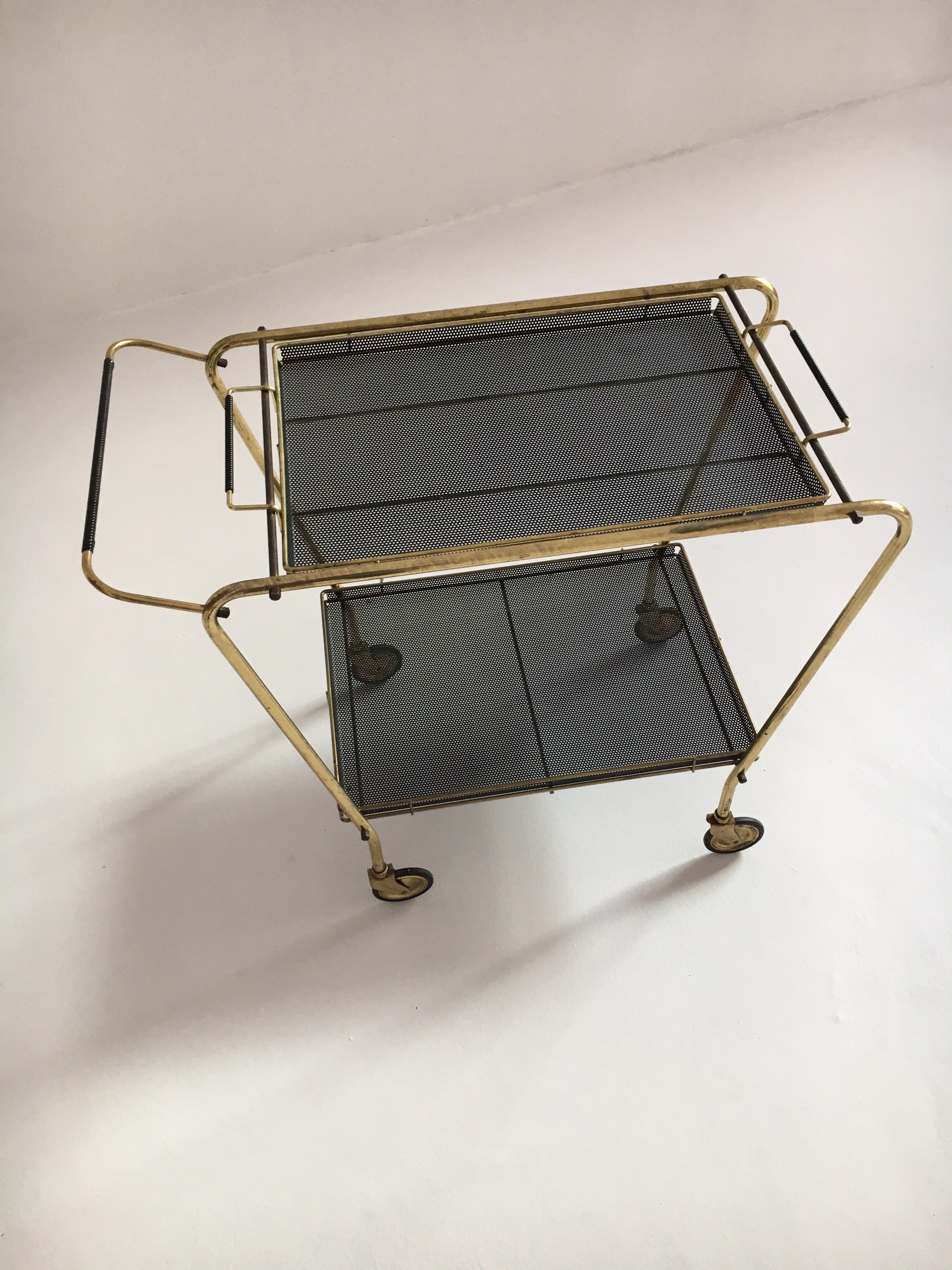 Bar Cart, Austria, 1950s In Good Condition For Sale In Vienna, AT