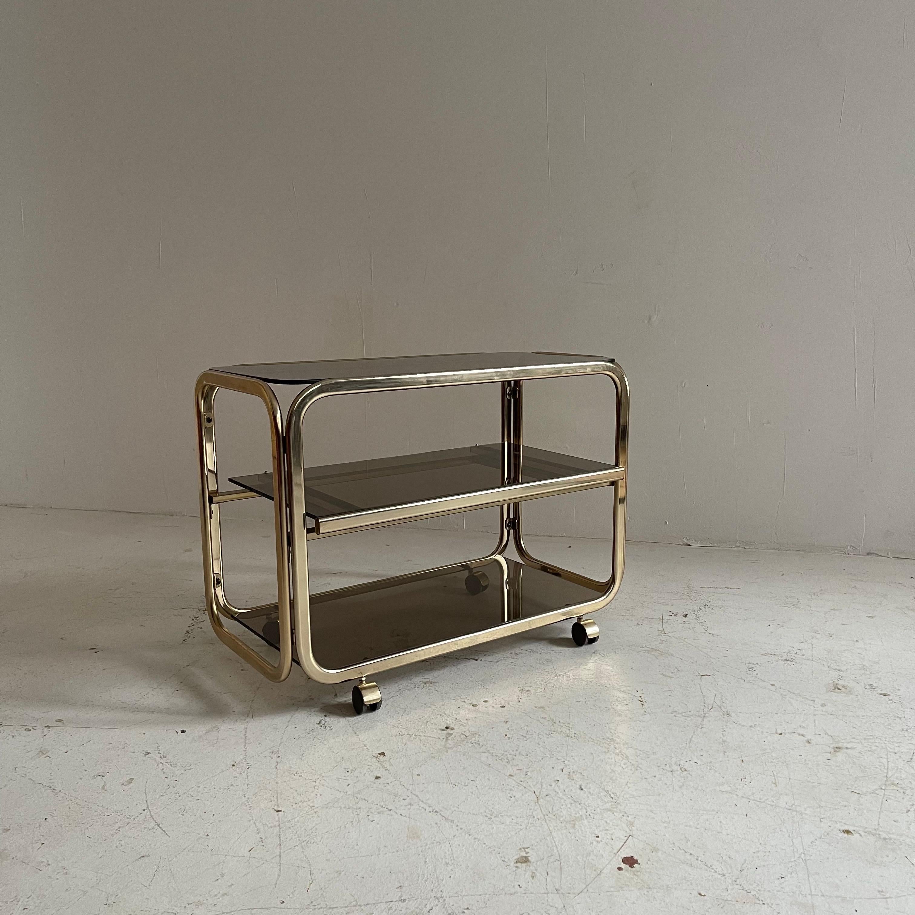 Bar Cart Brass Style For Sale 3