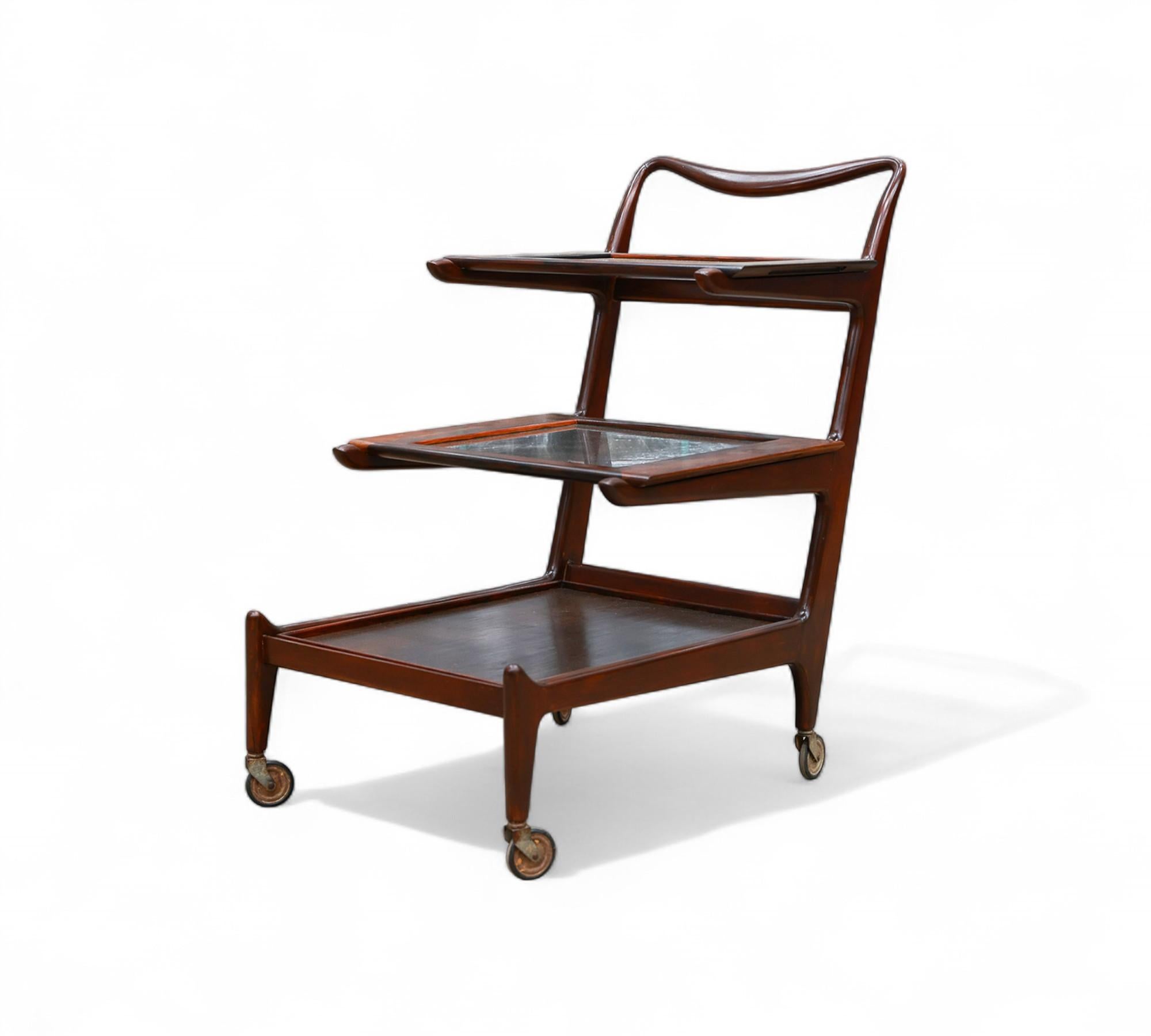 Carrito de bar de Carlo Hauner y Martin Eisler, c. 1950 Moderno de mediados de siglo en venta