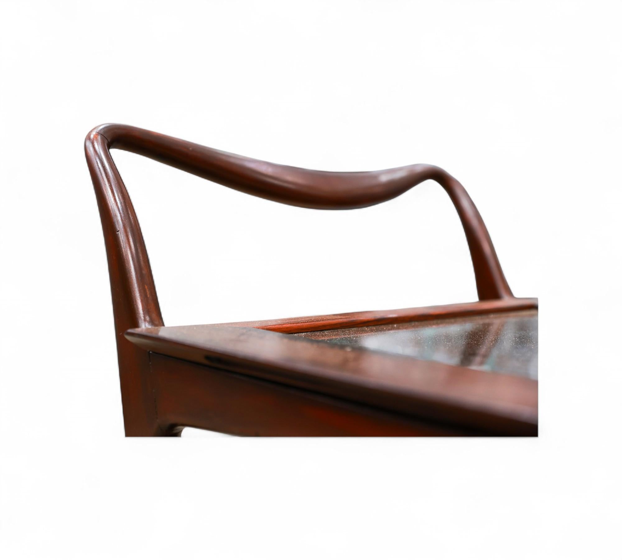 Carrito de bar de Carlo Hauner y Martin Eisler, c. 1950 Acero en venta