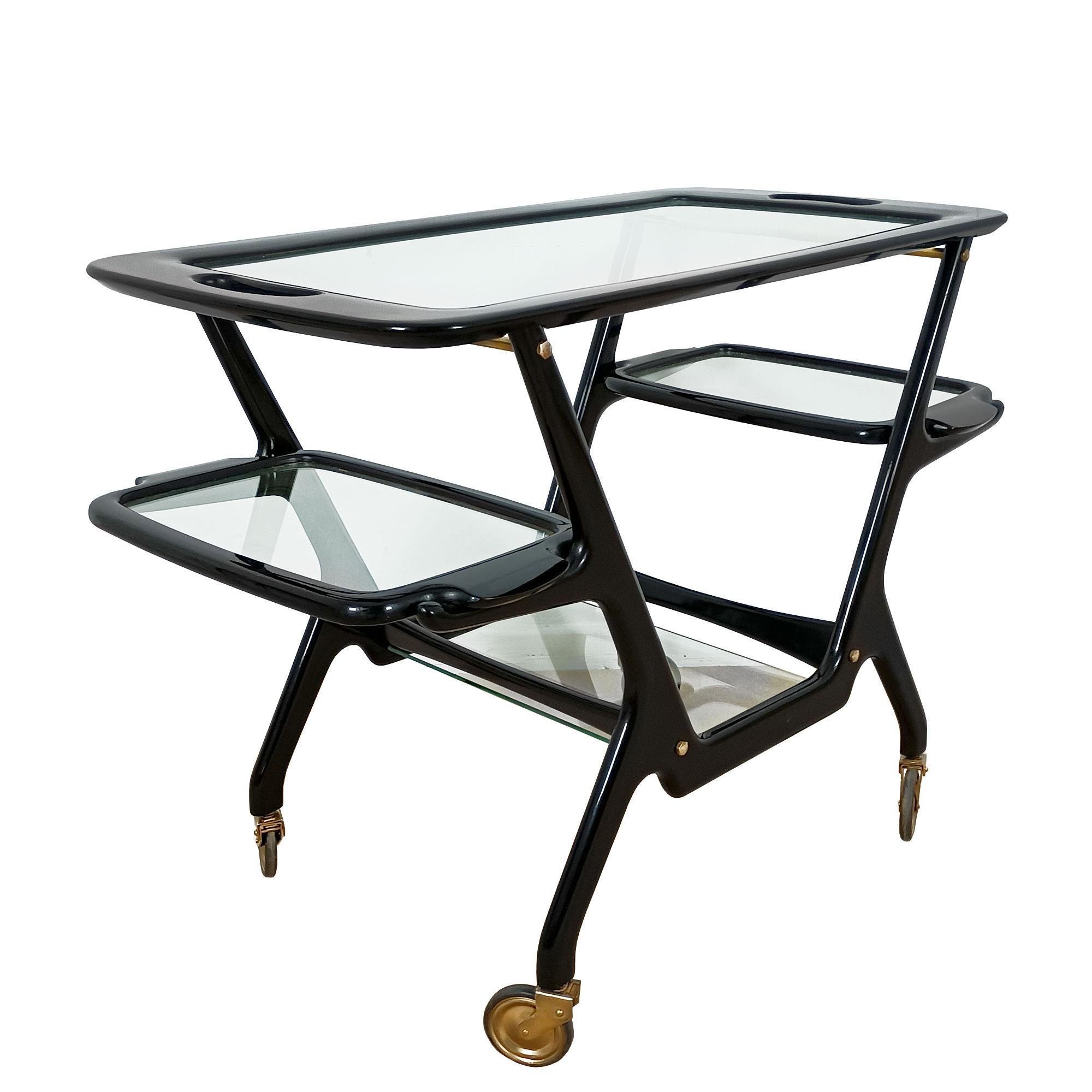 Italian Bar cart by Cesare Lacca – Italy 1948-50 For Sale