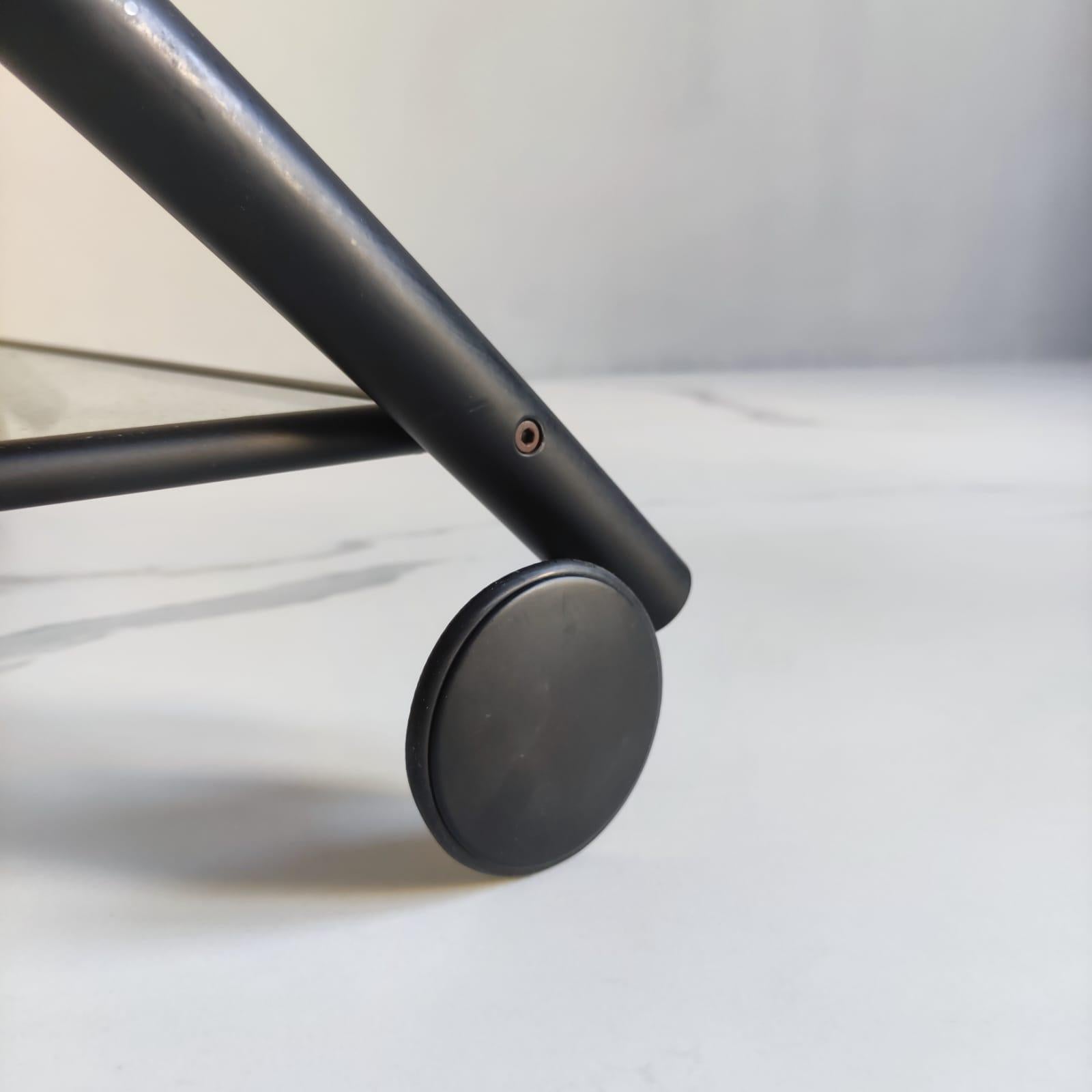 Bar Cart by Gilles Derain for Lumen Center, 1980s For Sale 3