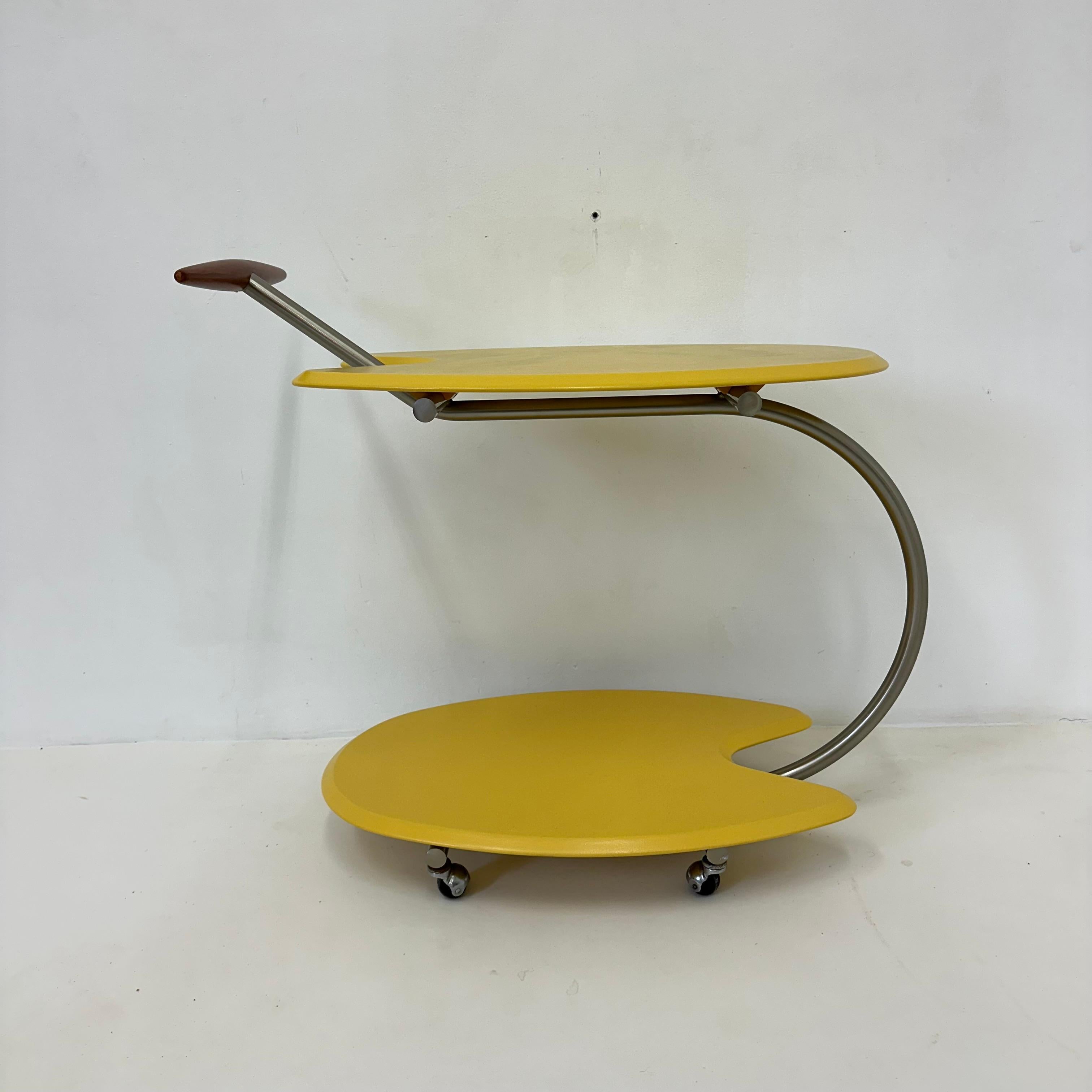 Bar cart by Massimo Iosa Ghini for BRF Italy, 1980’s For Sale 4
